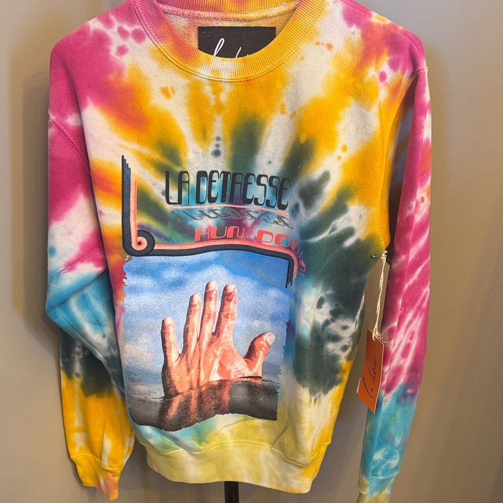 La Detresse Multicolor Tie-Dye Sweatshirt